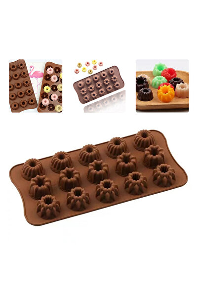 TT Tahtakale Toptancıları Silikon Kek Kalıp Minik Donut Kalıbı Şeker Hamuru J...