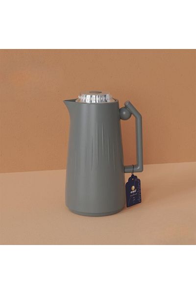 drobina luxury tea and coffee thermos, 1 liter dark grey