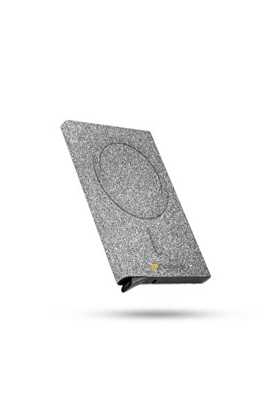 Wrapsol Magsafe Mekanizmalı Kartlık Rfid Korumalı Alüminyum Otomatik Kredi Ka...