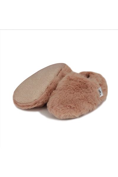 Ella Bonna Non-Slip Sole, Soft Feather, Organic Baby Booties, Home Boots, Nursery Shoes Tan