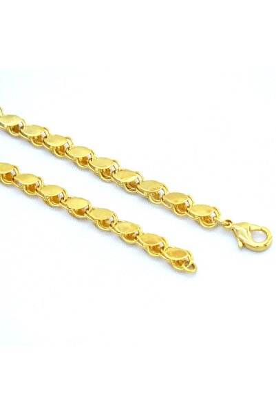 FerizZ Çelik Arpa Zincir Altın Kaplama ZN-119