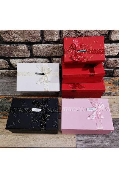evimdeyokyok 3-Piece Rectangular Gift Box