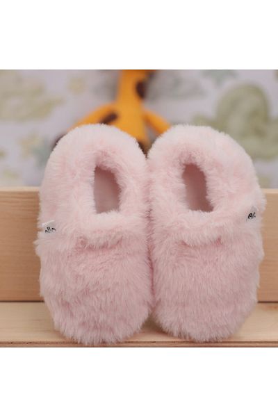 Ella Bonna Non-Slip Sole, Soft Feather, Organic Baby Booties, Home Boots, Nursery Shoes Powder