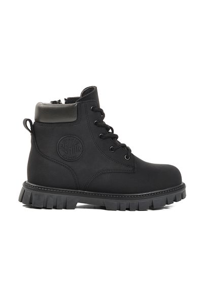 pepino Μαύρες παιδικές μπότες Unisex με φερμουάρ 1782 F