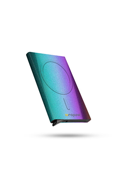 Wrapsol Magsafe Mekanizmalı Kartlık Rfid Korumalı Alüminyum Otomatik Kredi Ka...