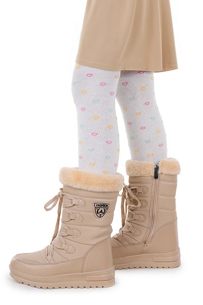 Twingo Girl's Thermal Sheepskin Snow Boots - Twg 995
