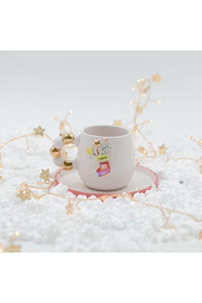 Pernotte El Yapımı 24k Altın Kaplama Yılbaşı Türk Kahvesi fincanı