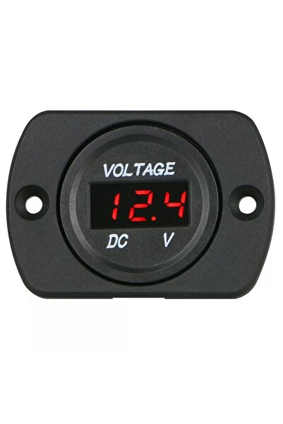 Maroces TEKLİ KULAKLI PANO TİP ARAÇ İÇİ DİJİTAL VOLTMETRE 12V 24V