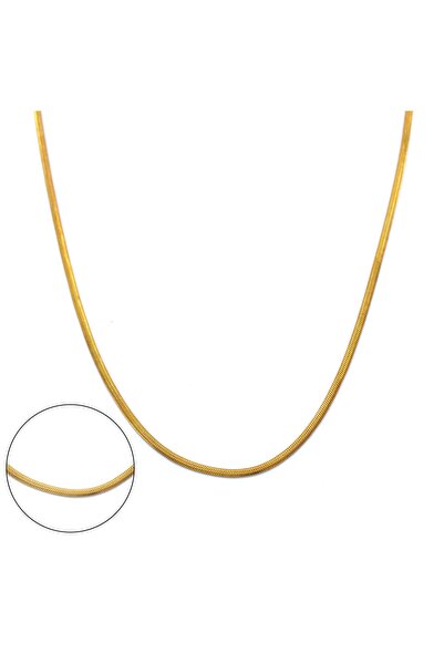 FerizZ Çelik Zincir Kolye Altın Kaplama Balık Model Zn-162