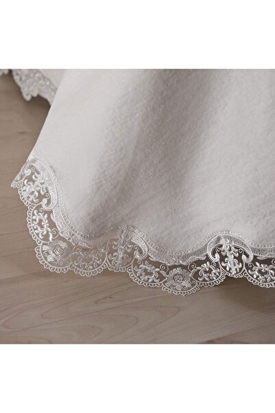 Gül Güler Dantelli Battaniye Çift Kişilik Inci