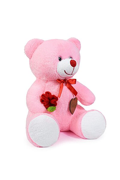 Özgüner Oyuncak 75 Cm Elinde Gül Tutan Sevimli Ayıcık (iyiki Varsın)