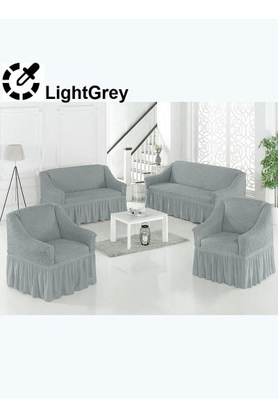 Evory Home Sofa Cover 4-Pieces Set of 7-Seater (3+2+1+1) Super Stretchable