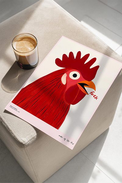 House Gorgeous Woke Up Like This Poster cu design colorat modern fără încadrare Colecția Dolce Vita