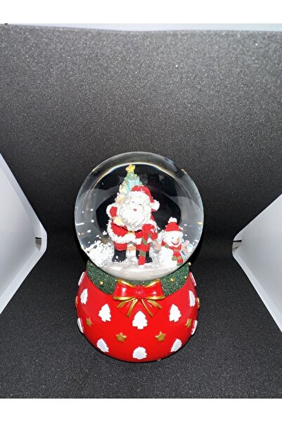 TeknoZar Orta Boy Yılbaşı Kar Küresi Yılbaşı Müzikli Renkli Işıklı Kar Küresi...