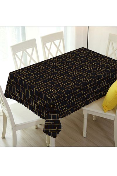 HIC مفرش طاولة سفرة مقاوم للماء مقاس 137×150 سم