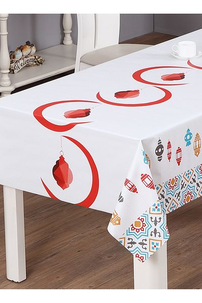 HIC مفرش طاولة سفرة مقاوم للماء مقاس 137×150 سم