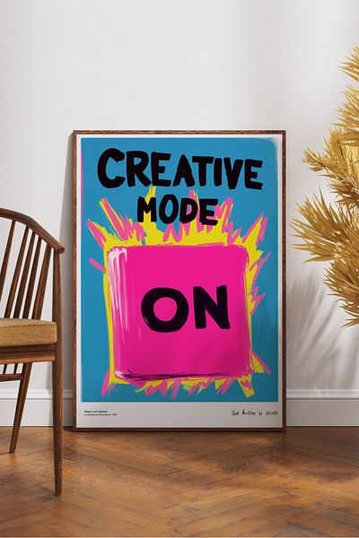House Gorgeous Creative Mode On Poster cu design modern colorat fără încadrare Colecția Dolce Vita
