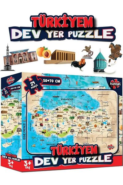 Tıfıl Toys Turkiem Giant Educational Floor Puzzle