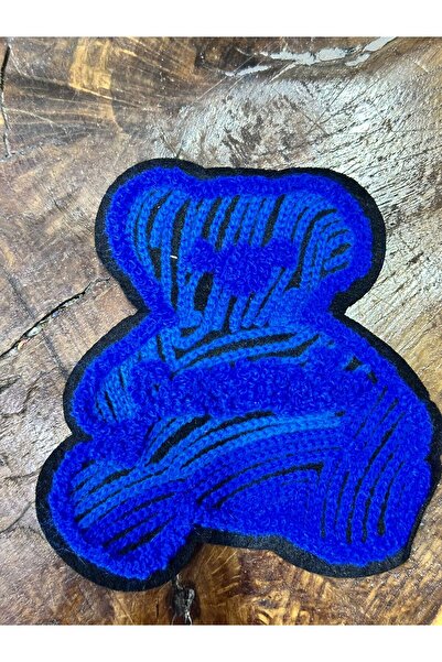 Gönülden Tasarım Блакитний ведмідь Армена - Панч тканина, 12x11 см Аплікація