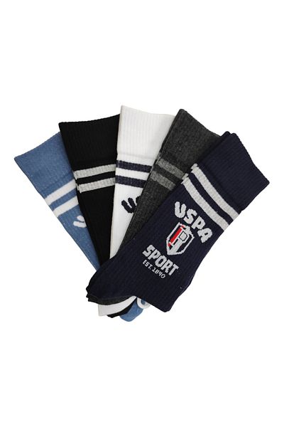 U.S. Polo Assn. База. Поло Асоциация Мъжки чорапи % 'Li, тъмносини, с щанга