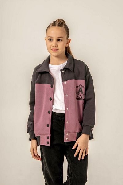HAUSEkids Бомбър яке за момичета Amazing Team за 8-12 години - лилаво