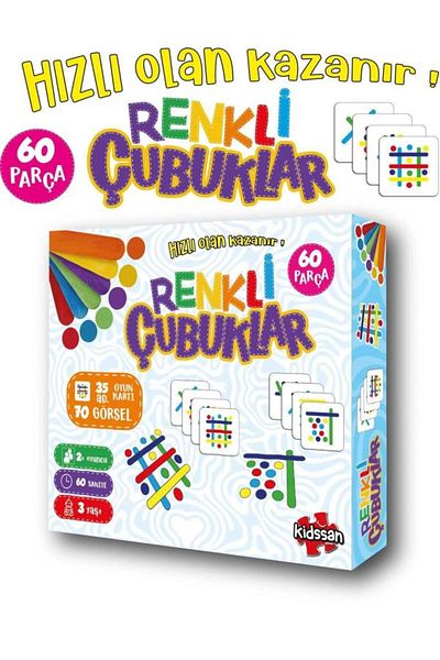 Tıfıl Toys Educational Colorful Sticks Game