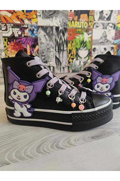 MECH BUTİK Kuromi Decorati cu ornamente piele rezistent la apă cu mărgele Pan...