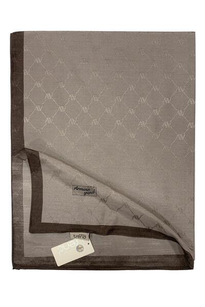 Armine Trend Monogram Şal - 2 - Vizon 130