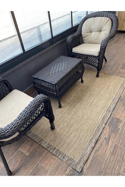 Reform Halı Jüt Sisal Bej 9509 Kahve Makine Halısı