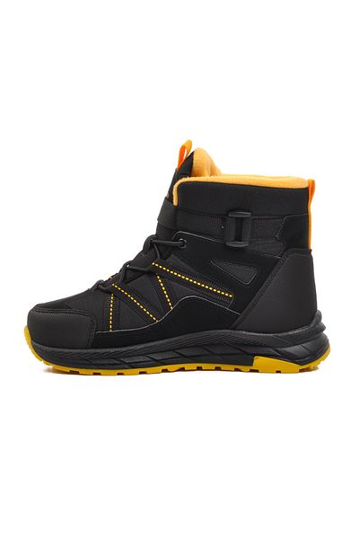 pepino Walkway Black-Cat Yellow Kids Boots