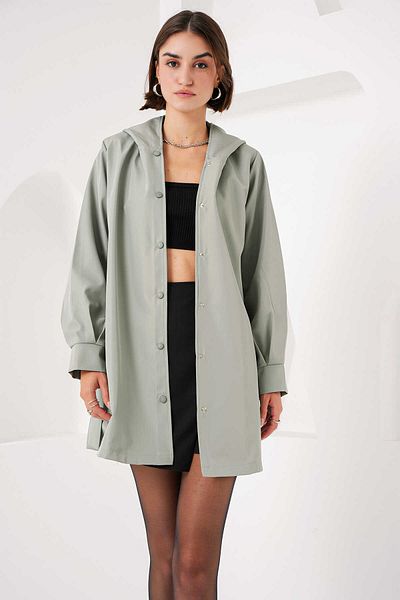 GABRİA Gabria Snap Trench Coat