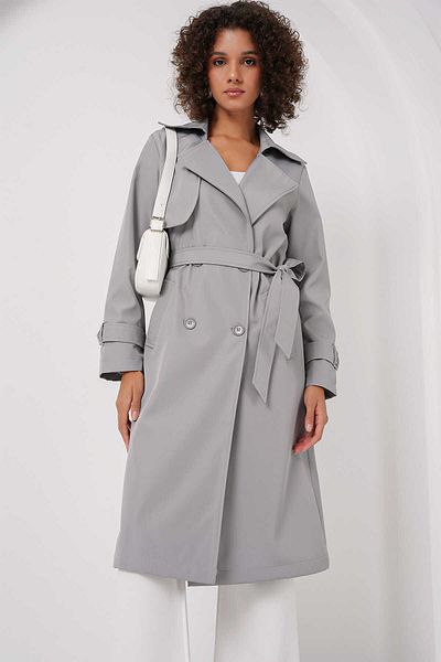 GABRİA Cufflinks Detailed Trench Coat