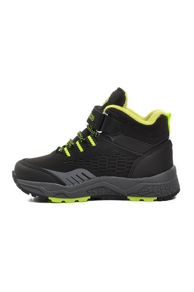 pepino Walkway Black-Phosphor Yellow Kids Outdoor Boots