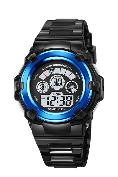 Daniel Klein 50 Mt Water Resistant Children's Wristwatch with Alarm-Chronomotre-Lighting Feature