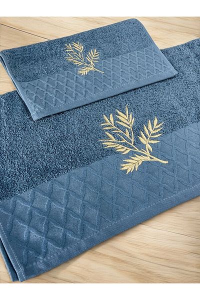 AYHANHOME Zestre din catifea brodata cu aur 1 bucata 50x90 prosop de maini pentru fata 1 bucata 30x50 prosop de bucatarie
