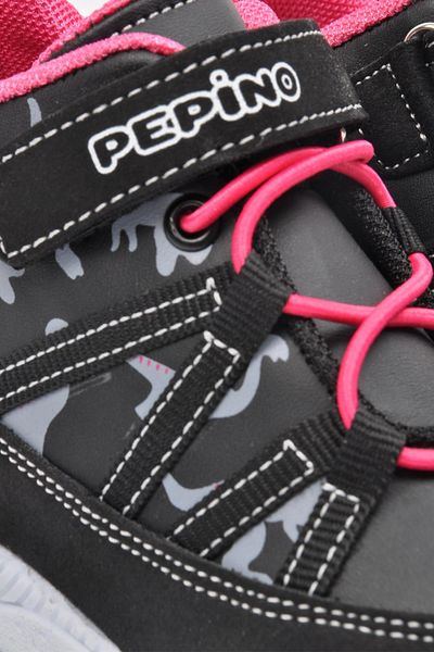 pepino Walkway Black-Fuchsia Kids Boots