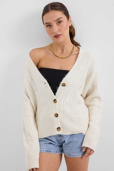 GABRİA Gabria Knitted Buttoned Cardigan