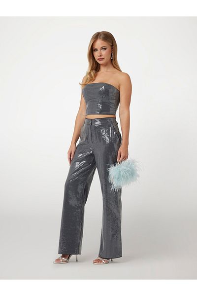Guess Cassia Sequins Sl Bu - Relaxed Fit