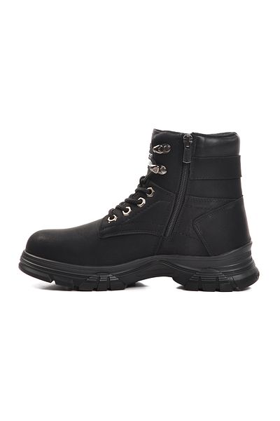 AYAKMOD Cizme de damă cu fermoar negru-smarald 24035 Z