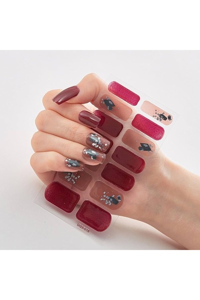 gaman EY-0-59 Yeni Nesil 14'lü Tırnak Stickerı - Takma Tırnak Sticker Yeni De...