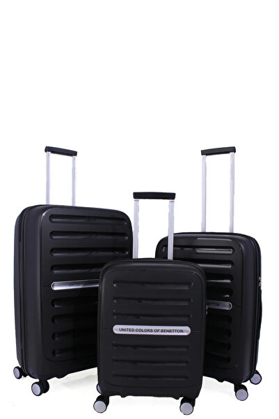 Benetton Kadın erkek Siyah Renkli Tekerli 360 derece dönebilen kırılmaz abs v...