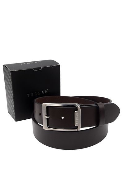 Tergan Brown Men's Leather Belt 0360D63