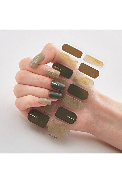 gaman EY-51-100 Yeni Nesil 14'lü Tırnak Stickerı Takma Tırnak Sticker Yeni De...