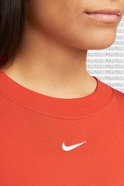 Nike Спортивний одяг Великі футболки унісекс з вишивкою Swoos вільні шорти лосось помаранчевий