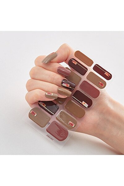 gaman EY-0-59 Yeni Nesil 14'lü Tırnak Stickerı - Takma Tırnak Sticker Yeni De...