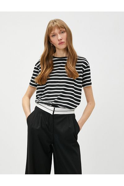 Koton Basic T-Shirt Short Sleeve Crew Neck
