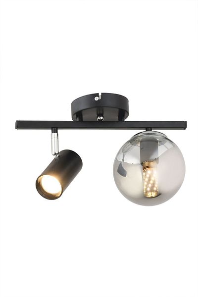 ESSLİGHT Alen 2 Spot Plafonier Chandelier (Smoked Glass) Living Room Dining Table Hall Kitchen