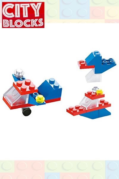 POPKONSOL Micro Block Airplane Toy Set