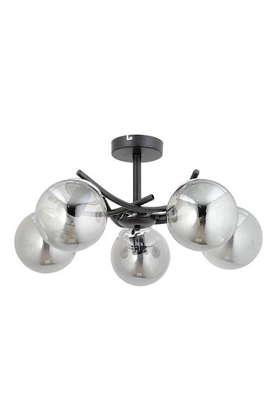 ESSLİGHT Call 5 Li Plafonier Chandelier (Smoked Glass) Living Room Bedroom Kitchen Young Room Bedroom Office