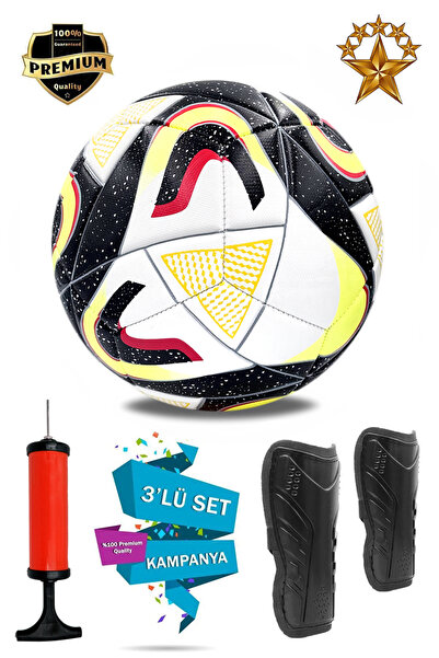 summitsport Profesyonel Futbol Topu 3'Lü Set Turnuva Futbol topu Dikişli Sert...
